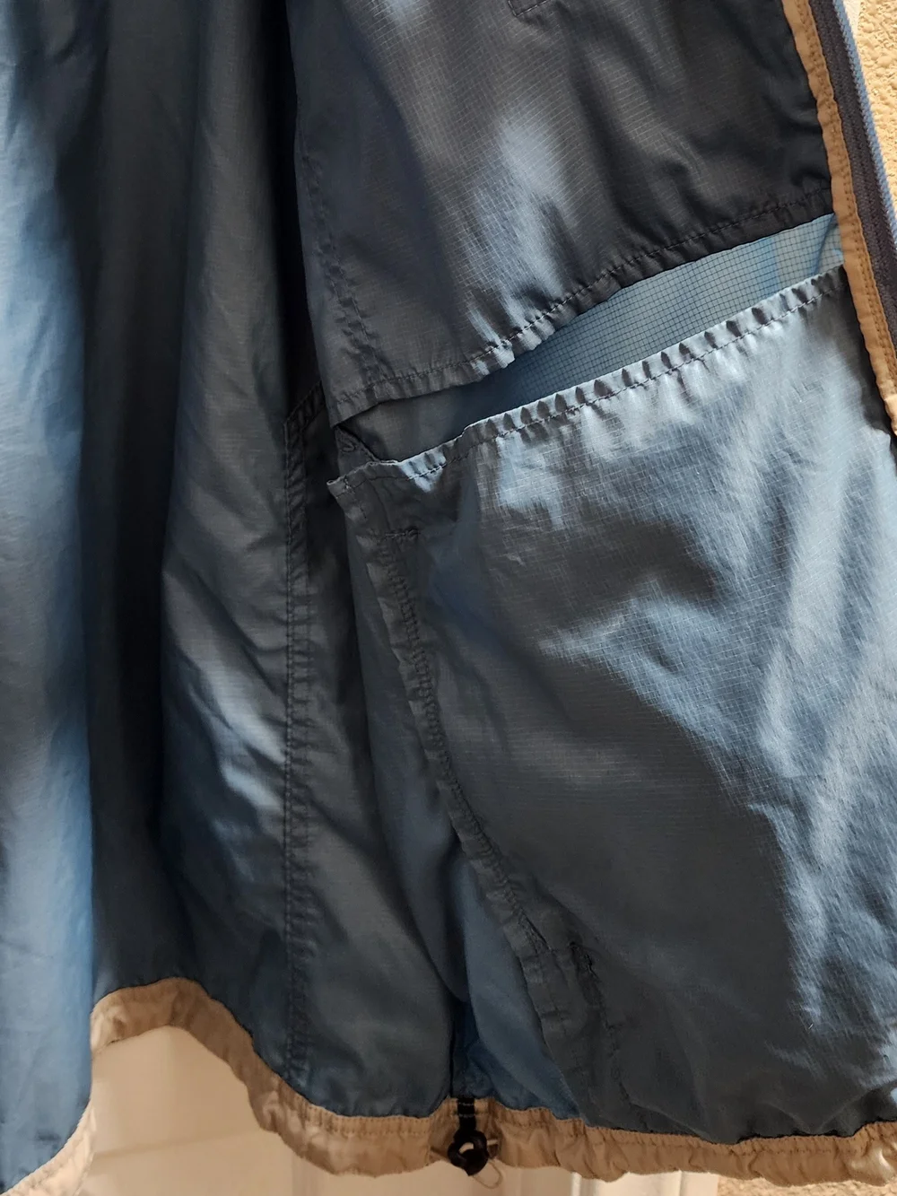 L.L. Bean Men's Slate Blue Lightweight Hooded Jacket